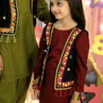 Baby girl Pakistani Summer Cotton Three Piece Mehendi Green and Maroon Dress with Black Koti Beautiful New Design Casual Eid Special Latest New Style Fancy Dress Birthday Party Punjabi Formal Dress