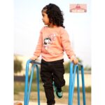 Peach Pink T-shirt Kids Boy Girl Unisex Toddler Full Sleeve Winter Sweat Shirt - Image 2
