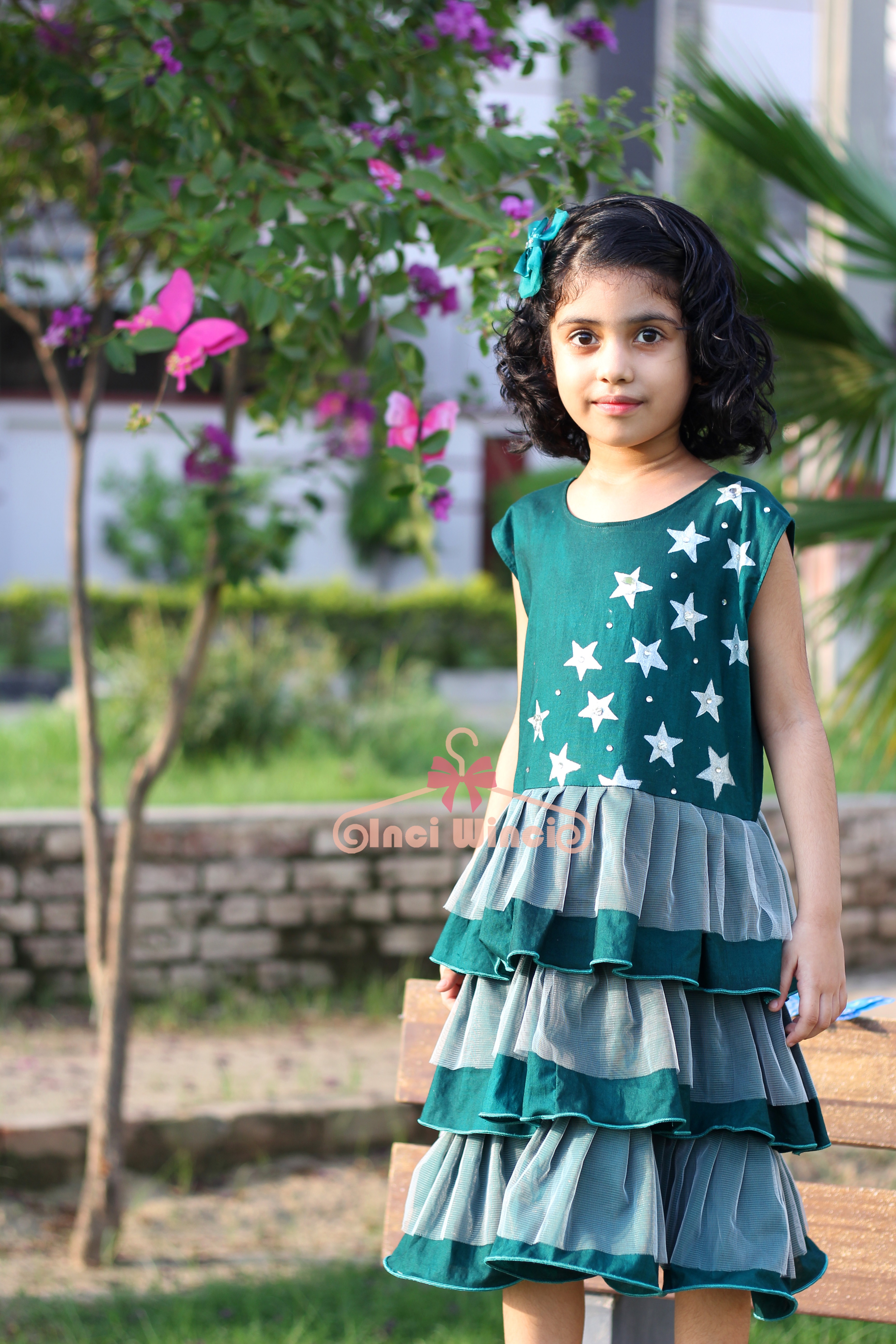 14 august frock baby girl dress star design 1